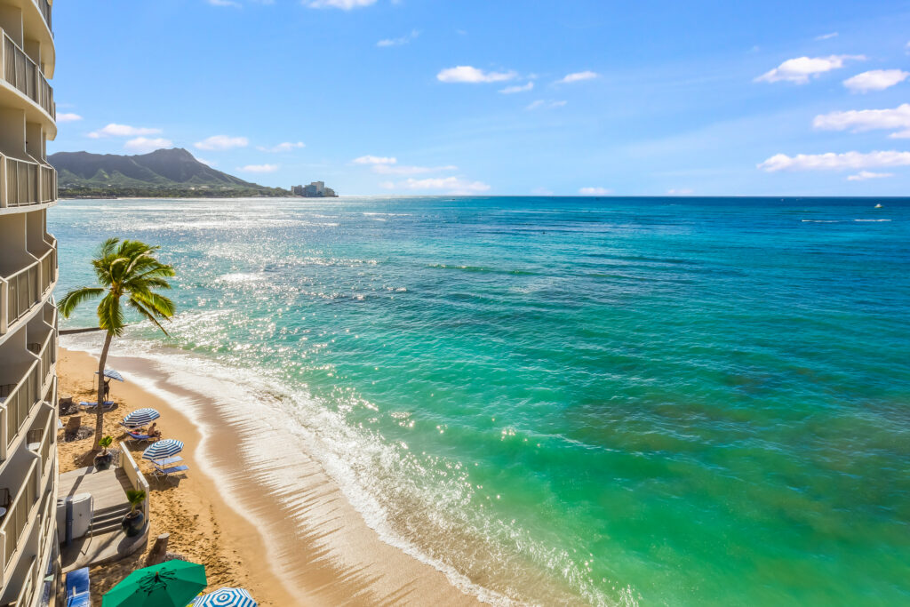 ワイキキビーチに面したコンドミニアム
